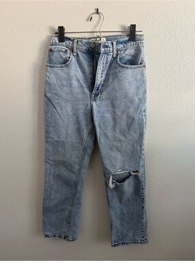 Abercrombie Ankle Straight Ultra High Rise Jeans